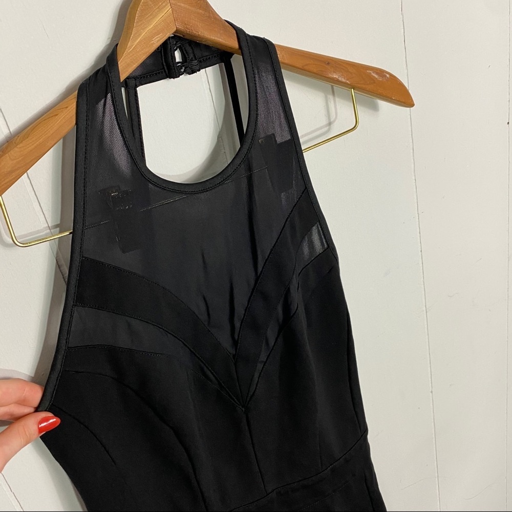 DYNAMITE Mesh Halter Tight Mini Dress - Picture 4 of 9